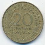 France, 20 сентим (1964 г.)