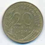 France, 20 сентим (1976 г.)