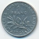 France, 1 франк (1961 г.)