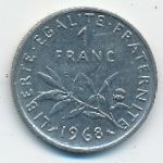 France, 1 франк (1968 г.)