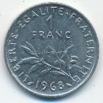 France, 1 франк (1968 г.)