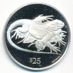 Виргинские острова, 25 долларов (1993 г.)