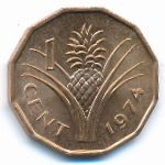 Swaziland, 1 цент (1974 г.)