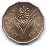 Swaziland, 1 цент (1974 г.)