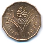 Swaziland, 1 цент (1974 г.)
