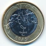 Brazil, 1 реал (2014 г.)