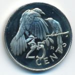 Virgin Islands, 25 центов (1982 г.)