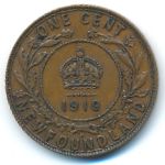 Newfoundland, 1 цент (1919 г.)