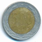 Chile, 500 песо (2008 г.)
