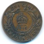 Newfoundland, 1 цент (1919 г.)