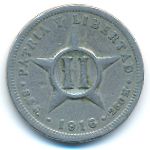 Cuba, 2 сентаво (1916 г.)