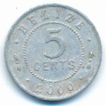 Belize, 5 центов (2000 г.)