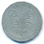Guadeloupe, 50 сантимов (1903 г.)
