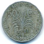 Гваделупа, 50 сантимов (1921 г.)