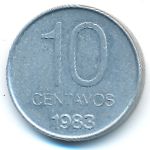 Argentina, 10 сентаво (1983 г.)