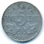 Canada, 5 центов (1924 г.)