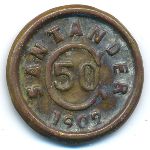 Santander, 50 сентаво (1902 г.)