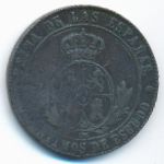 Испания, 5 сентимо (1868 г.)