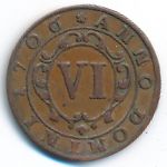 Падерборн, 6 пфеннигов (1706 г.)