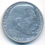 Третий Рейх, 2 рейхсмарки (1937 г.)