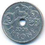 Норвегия, 1 крона (2006 г.)
