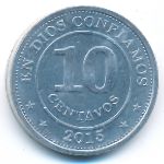 Никарагуа, 10 сентаво (2015 г.)
