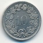Швейцария, 10 раппенов (1990 г.)