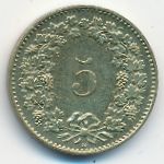 Швейцария, 5 раппенов (2000 г.)