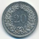 Швейцария, 20 раппенов (1974 г.)