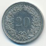 Швейцария, 20 раппенов (1987 г.)