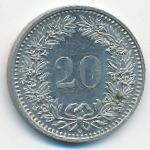 Швейцария, 20 раппенов (1988 г.)