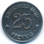 Кобленц., 25 пфеннигов (1918 г.)