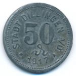 Диллинген-на-Дунае., 50 пфеннигов (1917 г.)