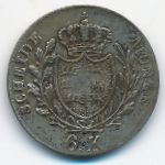 Вюртемберг, 6 крейцеров (1833 г.)