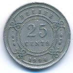 Белиз, 25 центов (1994 г.)