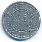 Белиз, 25 центов (2003 г.)