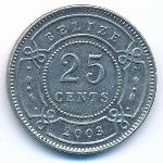 Белиз, 25 центов (2003 г.)