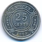 Белиз, 25 центов (2003 г.)