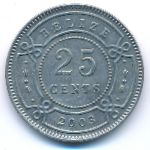 Белиз, 25 центов (2003 г.)