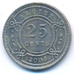 Белиз, 25 центов (2003 г.)