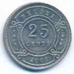 Белиз, 25 центов (2003 г.)