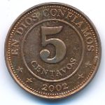 Никарагуа, 5 сентаво (2002 г.)