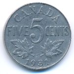 Канада, 5 центов (1931 г.)