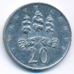 Ямайка, 20 центов (1989 г.)