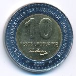 Уругвай, 10 песо (2000 г.)