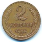 СССР, 2 копейки (1924 г.)