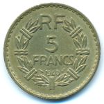 France, 5 франков (1940 г.)