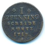 Брауншвейг-Люнебург-Каленберг-Ганновер, 1 пфеннинг (1717 г.)