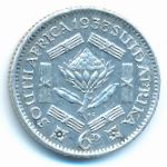 South Africa, 6 пенсов (1933 г.)