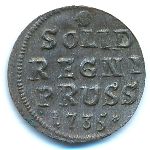 Пруссия, 1 солид (1735 г.)